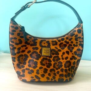Dooney & Bourke animal print purse. Small bucket bag.